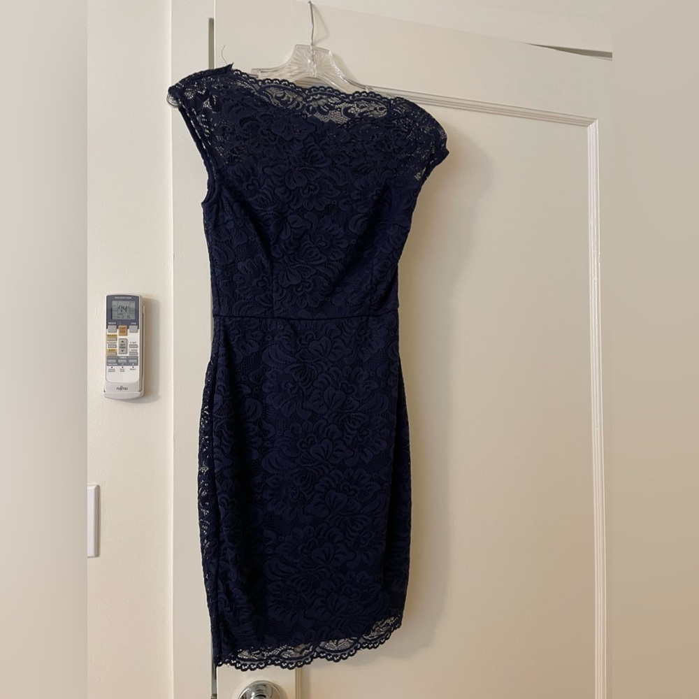 Navy blue cocktail dress